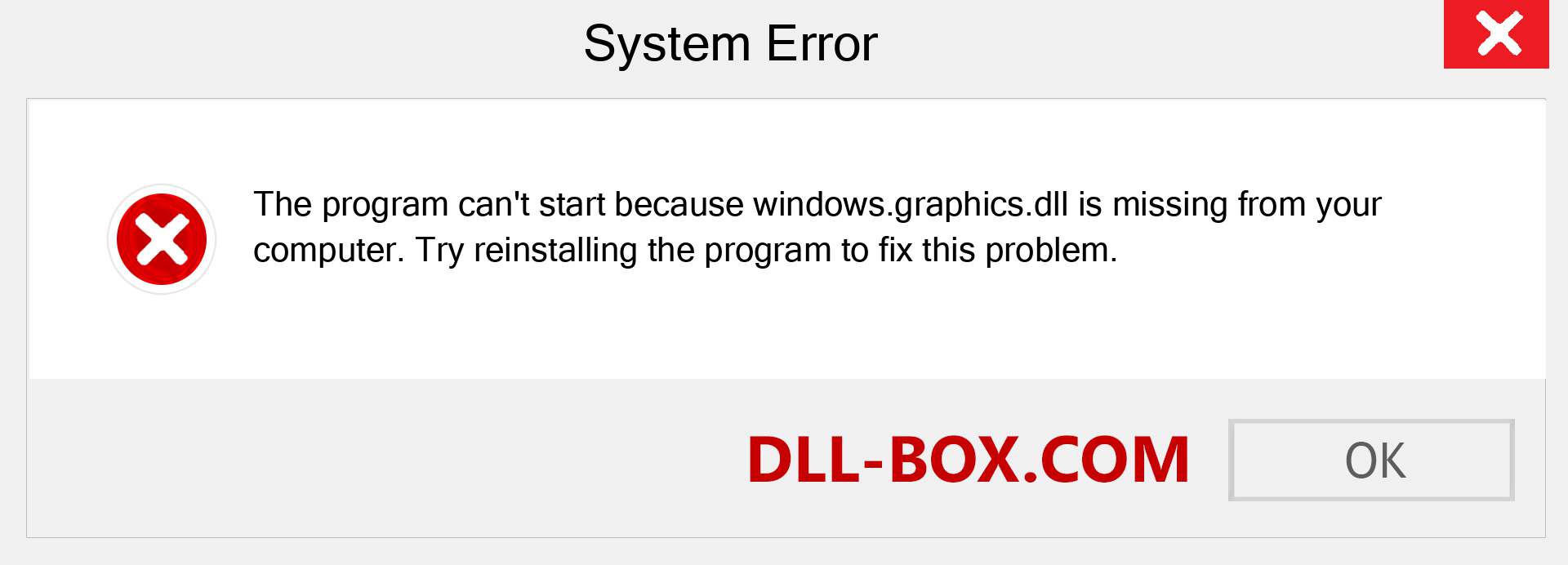  windows.graphics.dll file is missing?. Download for Windows 7, 8, 10 - Fix  windows.graphics dll Missing Error on Windows, photos, images